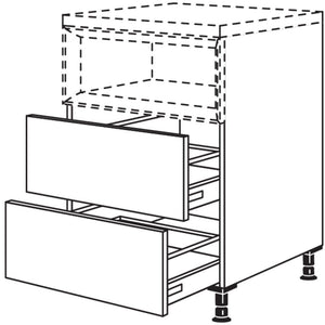 Nobilia Maxi-Unterschrank fuer Regaleinsatz Case U2AC45-M 23022