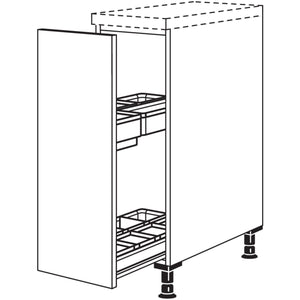 Nobilia Maxi-Unterschrank mit Apothekerauszug Junior UAJOD30-M 40140