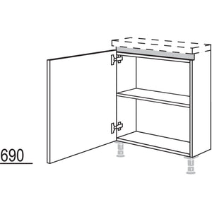 Nobilia Rahmenteil fuer Inselplanungen NURTI60 51596