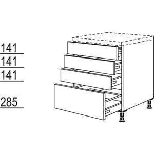 Nobilia Schubkastenschrank U3SA60 22048