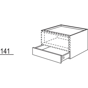 Nobilia Schubkastenschrank fuer Regaleinsatz Case USC60-43 43128