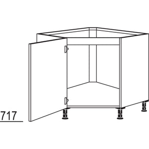 Nobilia Spuelen-Eckschrank- diagonal SPUED90 31152