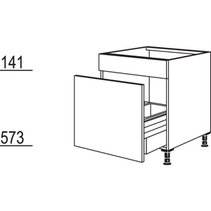 Nobilia Spuelenschrank mit Zargen-Cargo SPU-AS60 22286