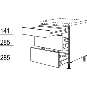 Nobilia Unterschrank Ausziehtisch UT2A60 32146