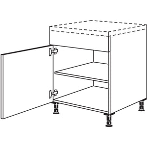 Nobilia Unterschrank fuer Ansetztische UB60 073
