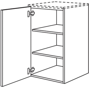 nobilia Unterschrank in Echtholz- Furnier- wandhaengend UEF45-86 3107