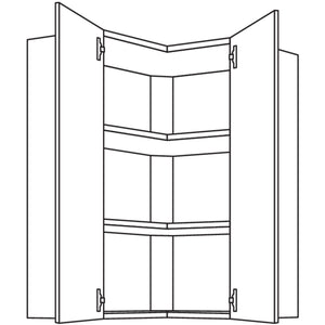 Nobilia Wand-Eckschrank WE90-3 52169