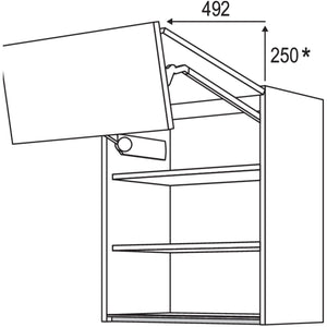Nobilia Wandschrank Falt-Lifttuer NWFL60-2 66346