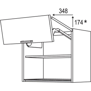 Nobilia Wandschrank Falt-Lifttuer NWFL90-58 65349
