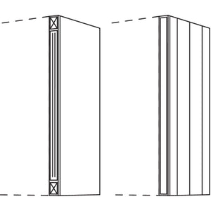 Nobilia Wandschrank-Pilaster fuer Wandschraenke- Hoehe 3 WPI-3 44753
