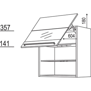 Nobilia Wandschrank Schwingklappe WKSGLS60-1 32406