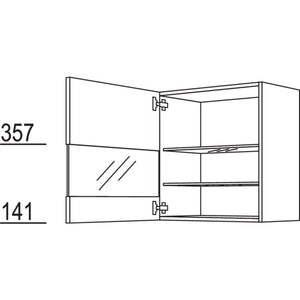 Nobilia Wandschrank Segmentglastuer WGLS60-1 31436