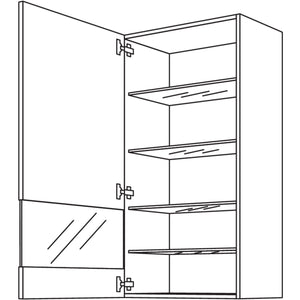 Nobilia Wandschrank Segmentglastuer WGLS50-130 25552