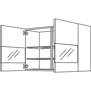 Nobilia Wandschrank Segmentglastuer WGLS100-1 34441