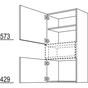 Nobilia Wandschrank fuer Regaleinsatz Case W2C50-130 25230