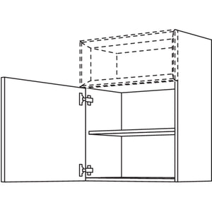 Nobilia Wandschrank fuer Regaleinsatz Case WCO60-3 51037
