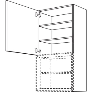 Nobilia Wandschrank fuer Regaleinsatz Case WDCU40-130 25218