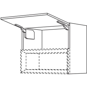 Nobilia Wandschrank mit Klappe fuer Regaleinsatz Case WKC60-58 65861