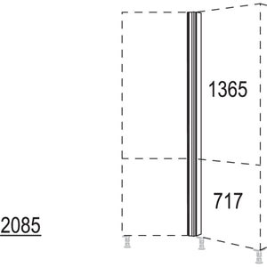 Nobilia Winkelpassstueck 135-- variabel HPE135-V-2 37483