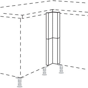 Nobilia Winkelpassstueck in geteilter Optik- variabel UPE-VA 33144