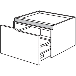 Nobilia XL-Abschluss-Auszugschrank Curve NUAAC90-43 54663
