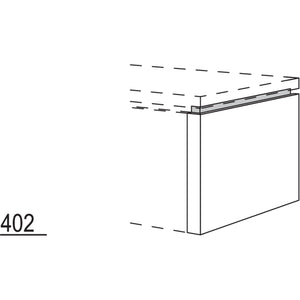 Nobilia XL-Abschluss-Frontwange NUWF43-50 57961