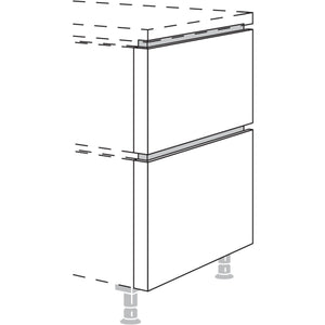 Nobilia XL-Abschluss-Frontwange in geteilter Optik NUWFT50-78-X 57972