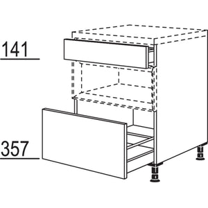 nobilia XL-Auszugschrank fuer Regaleinsatz Case USAC80-X 37221