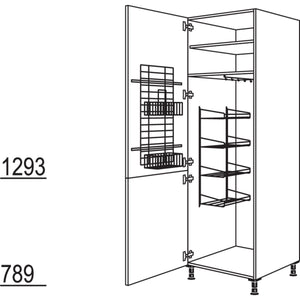 Nobilia XL-Besen-- Geraeteschrank HDB50-1X 32232