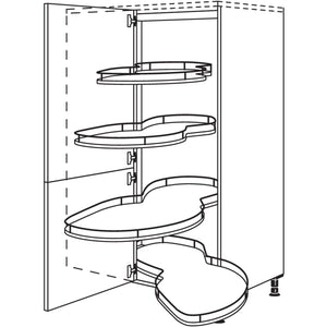 Nobilia XL-Eck-Highboard mit Schwenkauszug HESA100-50-X 33579