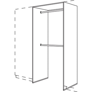 Nobilia XL-Garderoben-Anbauelement HWGA2O100-3X 54288