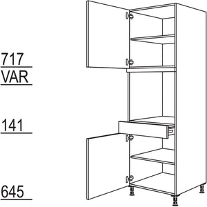 Nobilia XL-Geraete-Umbau Backofen GOS-2X 41706