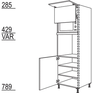 Nobilia XL-Geraete-Umbau Backofen und Mikrowelle mit Lifttuer NGSLO-2X 45925