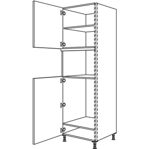 Nobilia XL-Geraete-Umbau Kuehlautomat und Mikrowelle - Dampfgarer - Kompaktgeraet NGSMDK88-3X 56973