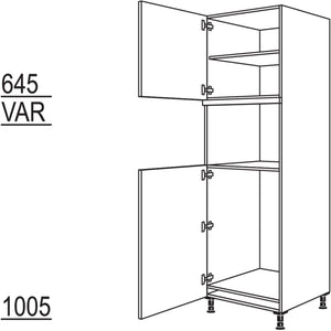 Nobilia XL-Geraete-Umbau Kuehlautomat und Mikrowelle - Dampfgarer - Kompaktgeraet G88MDK-2X 40829