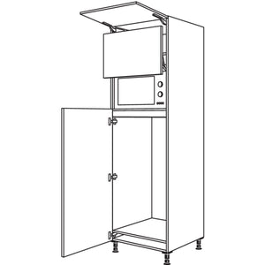 Nobilia XL-Geraete-Umbau Kuehlautomat und Mikrowelle mit Liftttuer G123L-3X 53862
