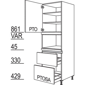 nobilia XL-Geraete-Umbau Mikrowelle LGM2A-2X 43353