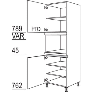 nobilia XL-Geraete-Umbau fuer Dampfgarer - Kompaktgeraet LGDK-2X 43343
