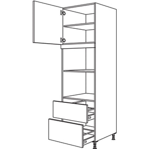 Nobilia XL-Geraete-Umbau fuer Mikrowelle und Dampfgarer - Kompaktgeraet GMDK2A-3X 52734