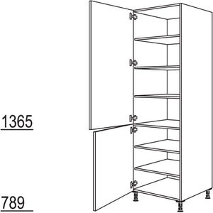 Nobilia XL-Geschirr-- Vorratsschrank HDV60-2X 41216