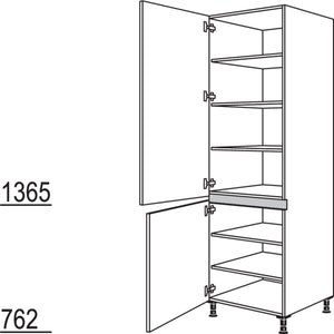 Nobilia XL-Geschirr-- Vorratsschrank NH60-2X 43306