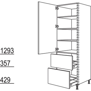 Nobilia XL-Geschirr-- Vorratsschrank NHS2A30-1X 34906