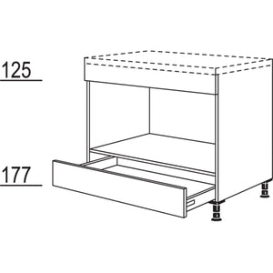 Nobilia XL-Herd-Umbauschrank HUS90-X 37306