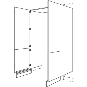 Nobilia XL-Hochschrank-Durchgangstuer HDWDT120-3X 56679