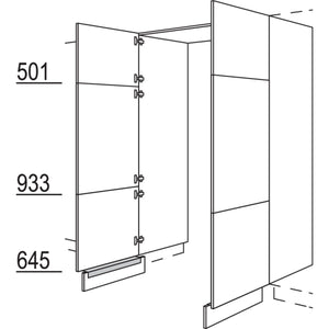 Nobilia XL-Hochschrank-Durchgangstuer HWDT80-1X 56632