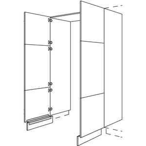 Nobilia XL-Hochschrank-Durchgangstuer HWDT120-3X 56674