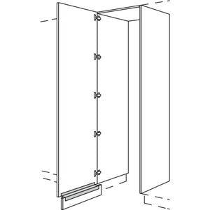 nobilia XL-Hochschrank-Durchgangstuer HWDTF60-3X 56696