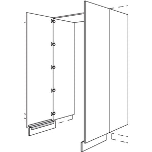 nobilia XL-Hochschrank-Durchgangstuer HWDTF80-3X 56697