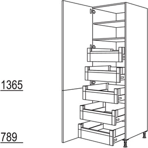 Nobilia XL-Hochschrank HDI60-2X 40249