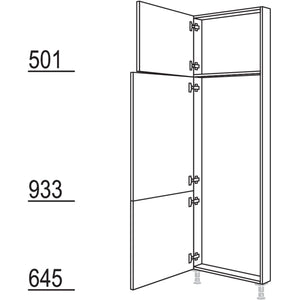 Nobilia XL-Hochschrank-Rahmenteil HRT60-1X 35860